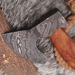 Handmade Damascus Steel hatchet Tomahawk Hunting Viking Axe