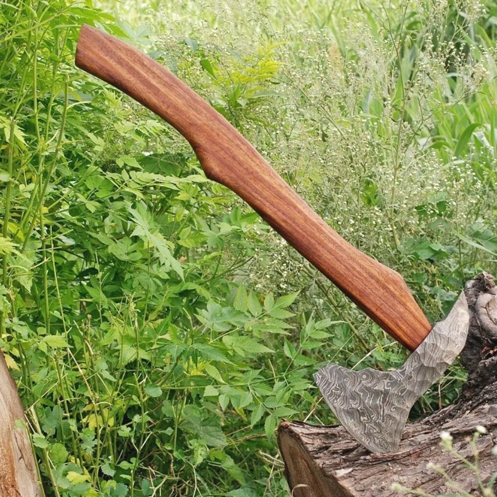 HandForgedDamascusSteelTomahawkVikingAxebuyreviewjpeg