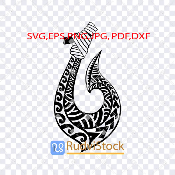 Hook Design Pattern Java Maori fish hook pattern design | Inspire Uplift