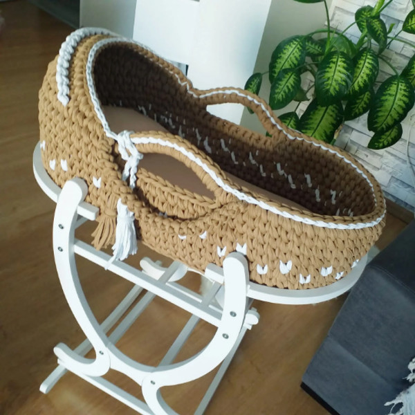 Moses Basket, Knit Moses Basket, Bassinet Baby Basket, Baby Shower Gift, Newborn Baby Gift, Baby nest (3).png