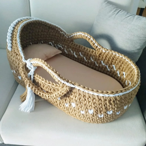 Moses Basket, Knit Moses Basket, Bassinet Baby Basket, Baby Shower Gift, Newborn Baby Gift, Baby nest (4).png
