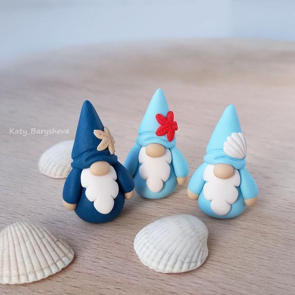 miniature beach gnome - Coastal Gnome - Ocean sea gnome 2.jpg