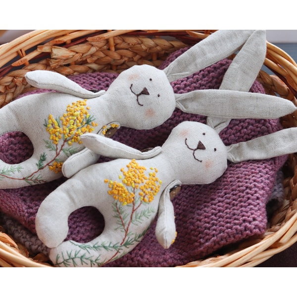 Linen bunny doll ,stuffed animal , bunny rag doll , linen bu | Inspire ...