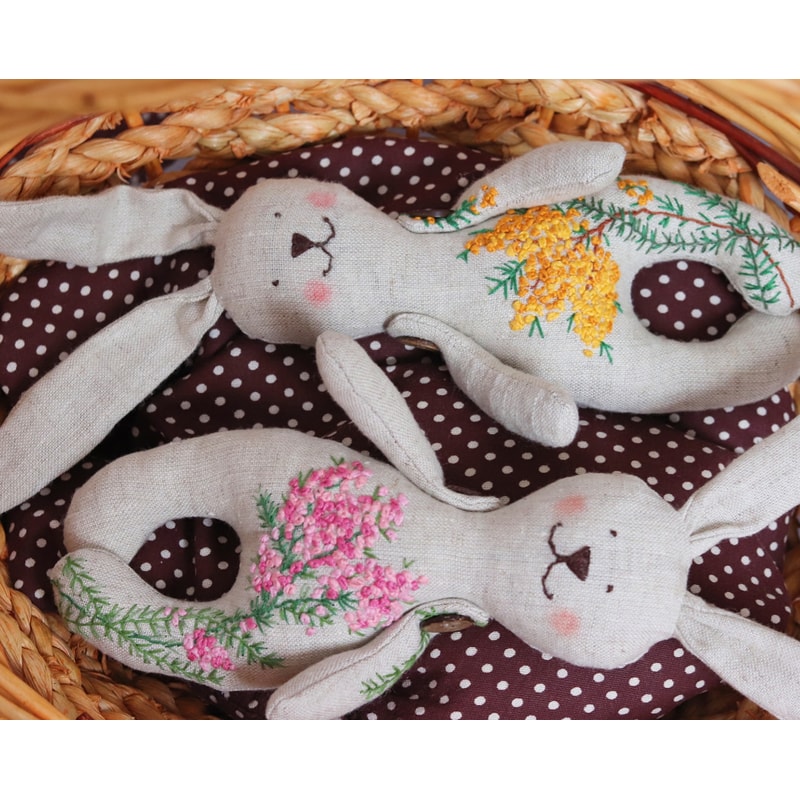 Linen bunny doll ,stuffed animal , bunny rag doll , linen bu | Inspire ...