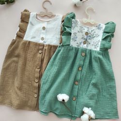 Muslin cloth - Baby girl dress - Cute dress for baby girl