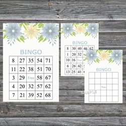Flowers bingo game card,Floral bingo game card,Floral Printable Bingo,Flower themed bingo game,INSTANT DOWNLOAD-97