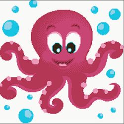 octopus cross stitch pattern pdf for beginners