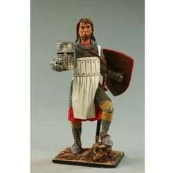 Painted Collectible Tin Toy Soldier 54 mm knight miniature figures Middle Ages Medieval. Teutonic knight