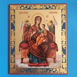 Pantanassa Mother of God The Healer of Cancer Orthodox Healing icon 7.09x8.66" free shipping