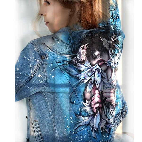 hand painted women jacket-jean jacket-denim jacket-girl clothing-designer art-wearable art-custom clothes-17.jpg