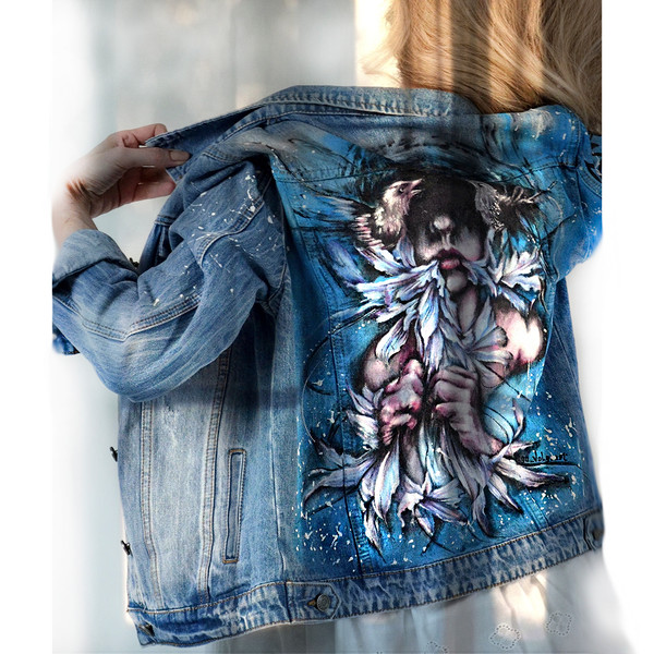 hand painted women jacket-jean jacket-denim jacket-girl clothing-designer art-wearable art-custom clothes-23.jpg