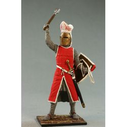 Painted Collectible Tin Toy Soldier 54 mm knight miniature figures Middle Ages Medieval. Bishop of Strasbourg