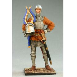 Painted Collectible Tin Toy Soldier 54 mm knight miniature figures Middle Ages Medieval. European knight
