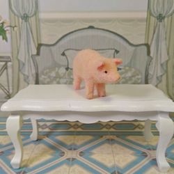 Mini Pig. Toy For A Doll.1:12 Scale.
