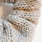 Gray cotton hand Knit Scrunchies for women Large Size hair accessories women accessories women hair accessories