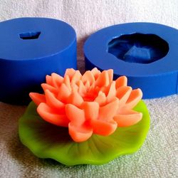 water lily (2 molds set) - silicone molds