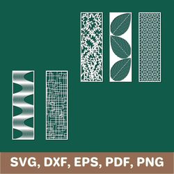 bookmark svg, bookmark template, bookmark dxf, bookmark png, bookmark laser cut, bookmark cut file, bookmark pdf, cricut