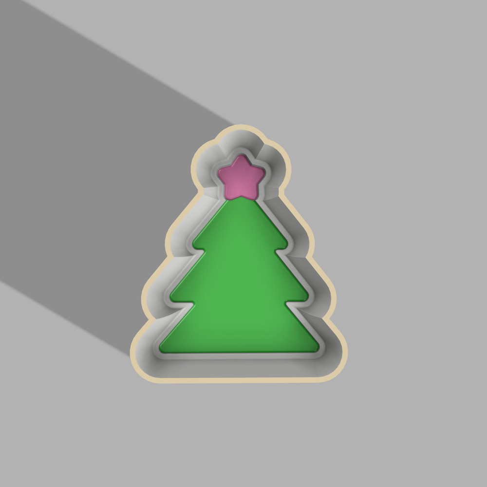 Christmas tree One-piece Bath Bomb Mold STL File