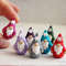 Miniature Christmas Gnome figurine - tiny clay gnome gift 1.JPG
