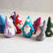 Miniature Christmas Gnome figurine - tiny clay gnome gift 8.JPG