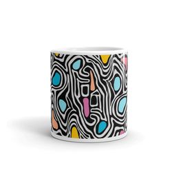 abstract coffee mug 11 oz