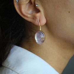 Gold filled amethyst earrings