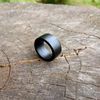 goth ring, goth wedding ring set, black ring wood.jpg