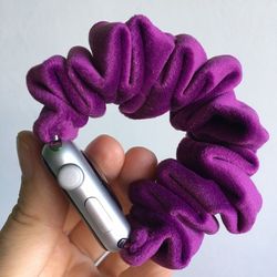 apple watch band scrunchie,  purple  velvet