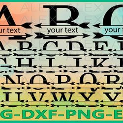 alphabet svg, alphabet split monogram svg, alphabet font svg