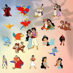 Aladdin Jasmine SVG, PNG, Clipart, Layered files for Cricut cut, print Silhouette Instant Digital Download
