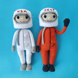 ASTRONAUT CROCHET PATTERN - amigurumi spaceman crochet pattern - amigurumi cosmonaut pattern - crochet astronaut PDF