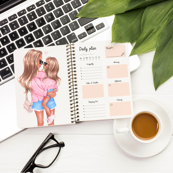 mom and daughter planner clipart.JPG
