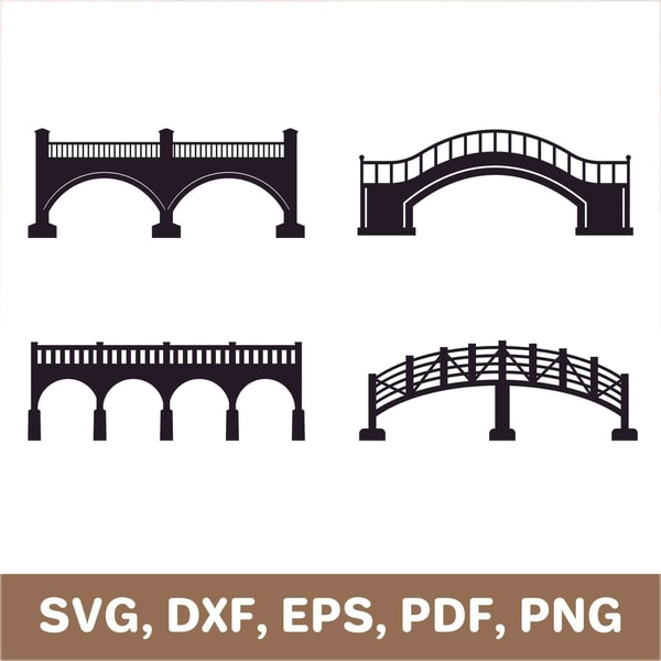 Bridge svg, bridge template, bridge dxf, bridge png, bridge | Inspire ...