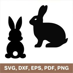 Bunny svg, rabbit svg, bunny template, rabbit template, bunny dxf, rabbit dxf, bunny png, rabbit png, bunny laser cut
