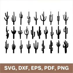 cactus svg, cacti svg, cactus dxf, cacti dxf, cactus template, cactus cut file, cactus cutout, cactus png, cacti png