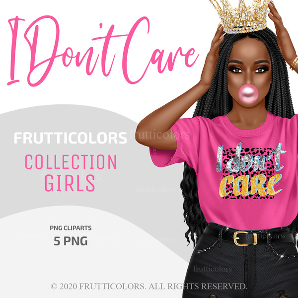 melanin-queen-clipart-i-dont-care-illustration-fashion-afro-girl-melanin-popping-png-braids-sublimation-design-african-american-clipart-black-girl-clipart.jpg