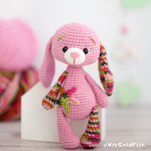 Crochet toy pattern rabbit