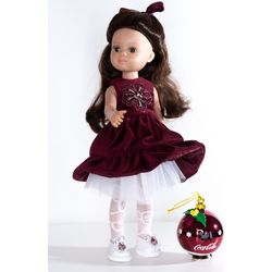 Paola Reina clothes set, Dress for 13 inch doll, Paola Reina shoes, Doll clothes, Clothes for dolls 32 cm, Doll clothing