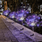 Solarpowered sparkler lights for walkways