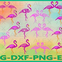 Flamingo SVG, Flamingo Mandala Svg, Flamingo clipart