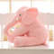 Plush Elephant Pillow Pink