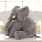 Plush Elephant Pillow Gray 3