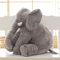 Plush Elephant Pillow Gray 3
