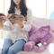Plush Elephant Pillow Purple