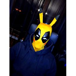 Deadpool Pikachu mask / Pikapool pokemon cosplay