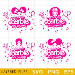 Kids Barbie Party SVG, Barbie Vector, Barbie Logo, Barbie Birthday, Barbie Print SVG, Barbie Print Svg, Barbie Digital