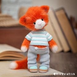 Cat Amigurumi Pattern , Crochet Kitten Orange, Crochet Toy Pattern, Kitten Crochet Pattern