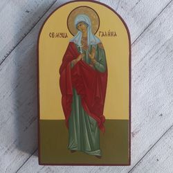 Saint Galina | Hand painted icon | Orthodox icon | Religious icon | Christian supplies | Orthodox gift | Holy icon