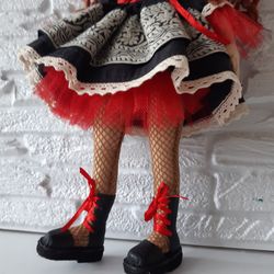 handmade interior doll .the decor of the children's room.a girl's gift idea.