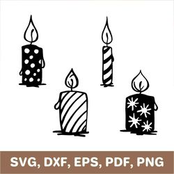 Candle svg, candle template, candle dxf, candle png, candle laser cut, candle cut file, candle clipart, candle cutout